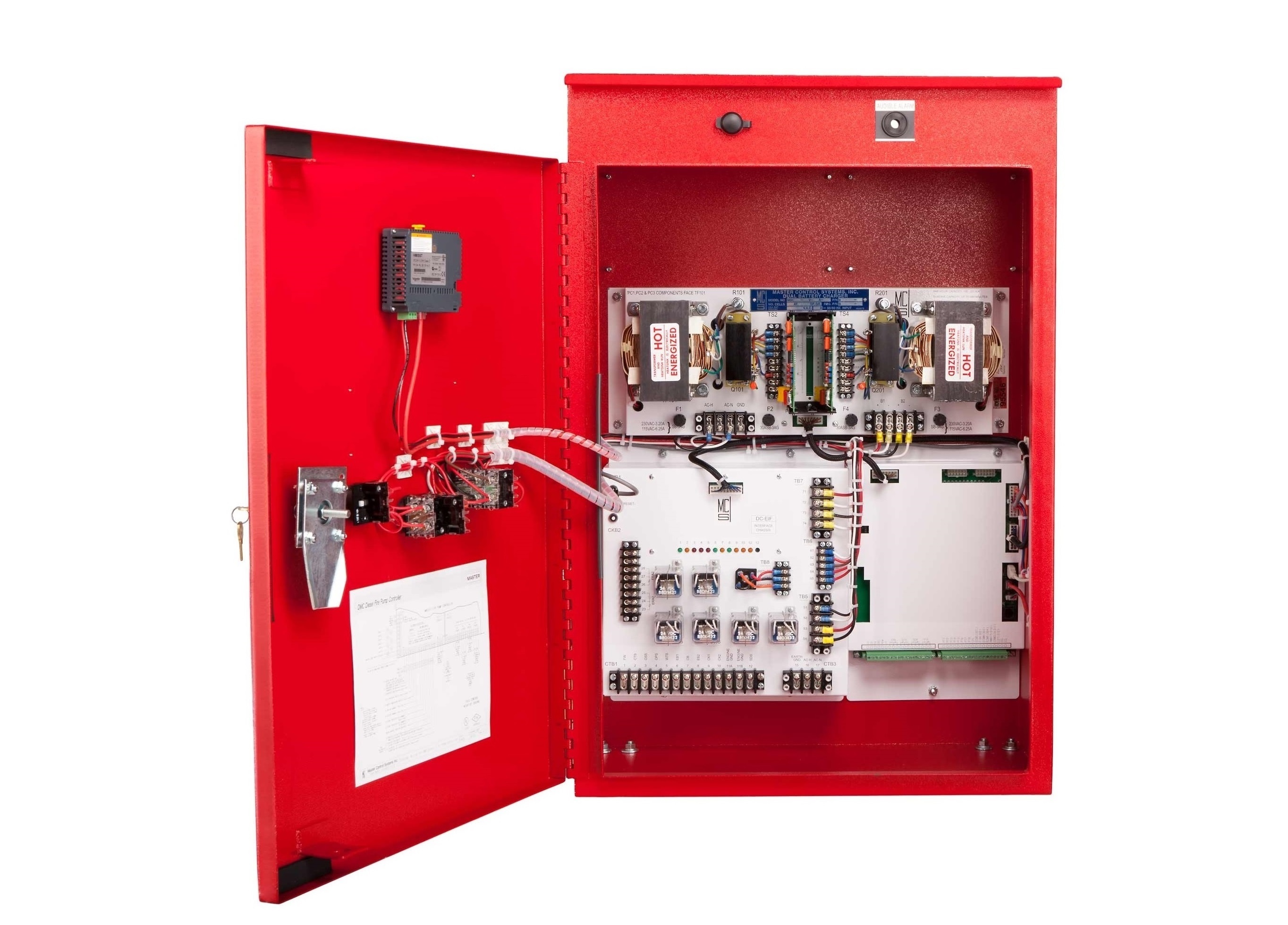 Enhanced Diesel Fire Pump Controller - Open Door